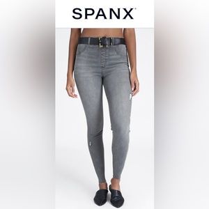 Spanx Vintage Distressed Ankle Skinny Jeans